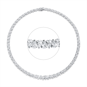 Collier 3er-Krappe 18 kt WG
