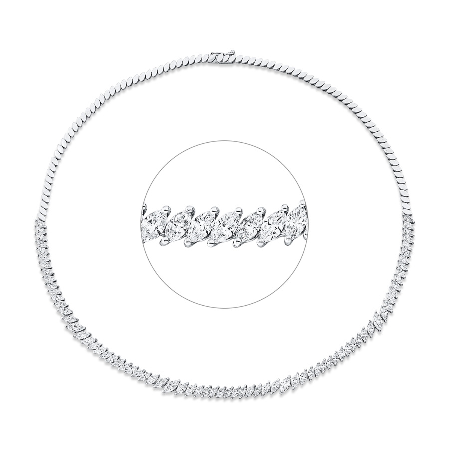 Collier 18 kt WG