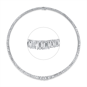 Collier 18 kt WG, GIA6485783438