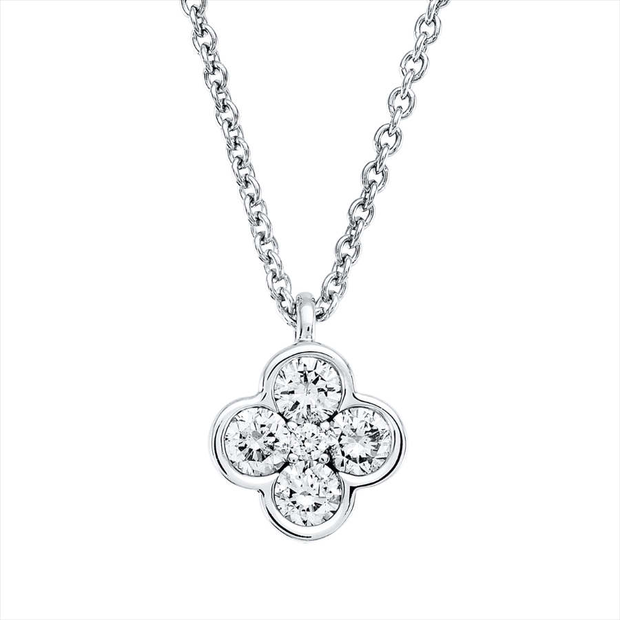 Collier 18 kt WG, mit Öse