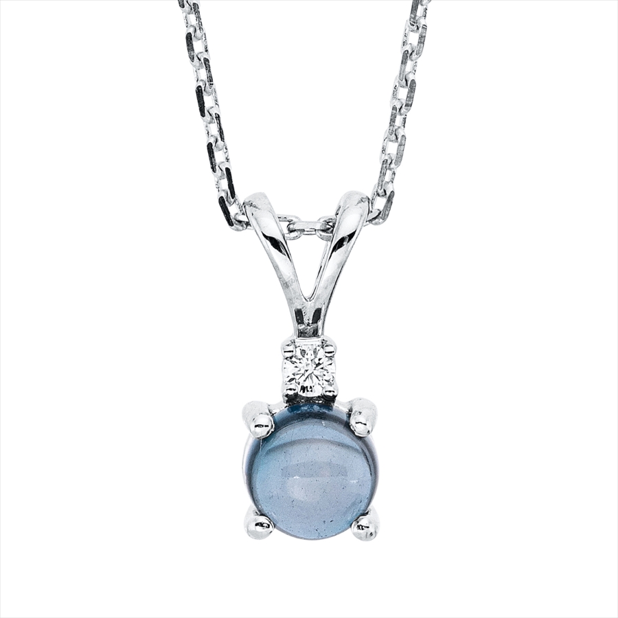 Collier 4er-Krappe 18 kt WG, mit ZÖ 42 cm