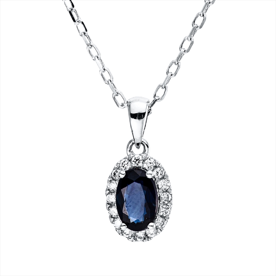 Collier 4er-Krappe 18 kt WG, mit ZÖ 42 cm