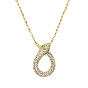 Collier 18 kt GG Schlange