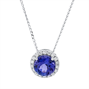 Collier 14 kt WG, mit ZÖ 40 cm + 42,5 cm