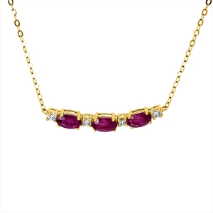 Collier 18 kt GG, mit ZÖ 40 cm + 43 cm