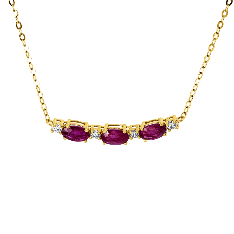 Collier 18 kt GG, mit ZÖ 40 cm + 43 cm