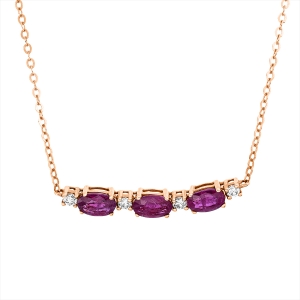Collier 18 kt GG, mit ZÖ 40 cm + 43 cm