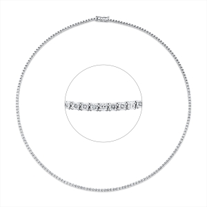 Tenniscollier  18kt mit 2,65ct Diamanten