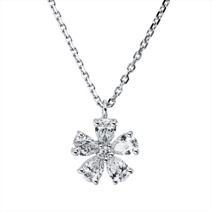 Collier 18 kt WG, mit ZÖ 40 cm