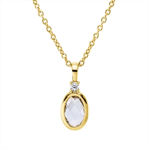 Collier 18 kt GG, mit ZÖ 40 cm, 42,5cm