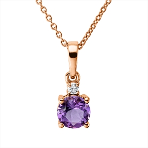 Collier 4er-Krappe 18 kt RG, mit ZÖ 40 cm, 42,5cm