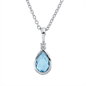 Collier 18 kt WG, mit ZÖ 40 cm, 42,5
