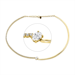 Collier 14 kt GG, choker