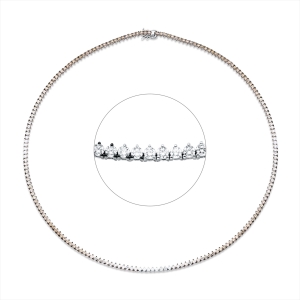 Collier 3er-Krappe 18 kt WG