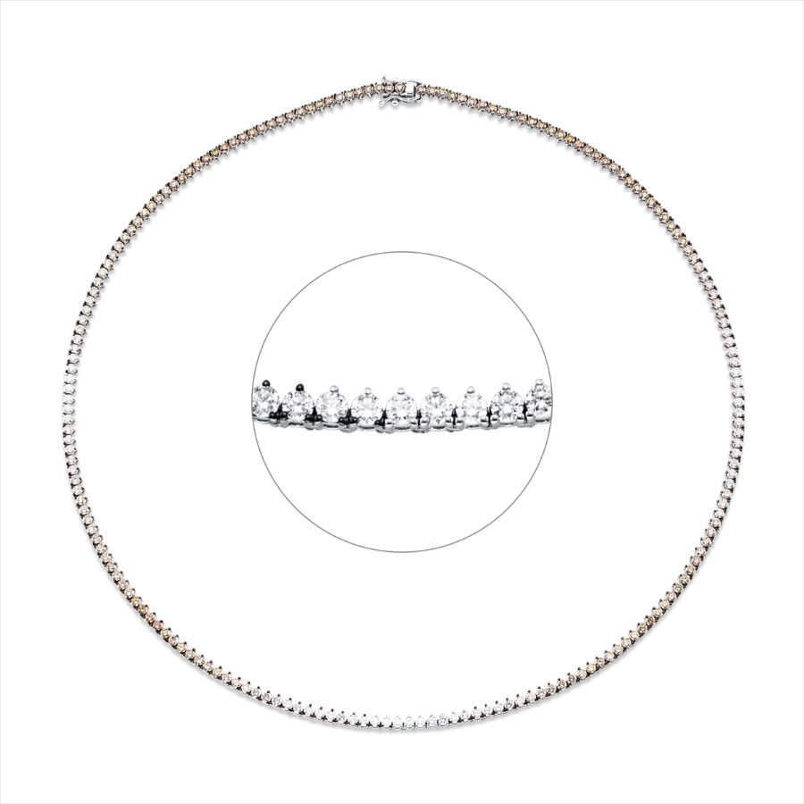 Collier 3er-Krappe 18 kt WG