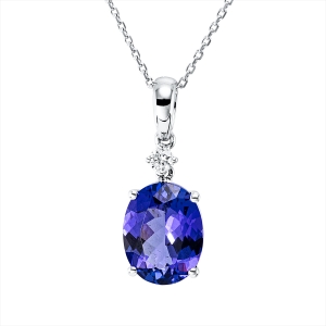 Collier 18 kt WG, mit ZÖ 40,5 cm + 43 cm