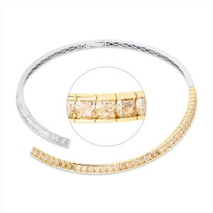 Collier 18 kt WG+GG, choker