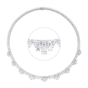 Collier 3er-Krappe 18 kt WG