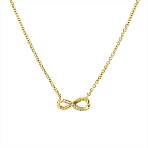 Collier 18 kt GG Infinity, mit ZÖ 40 cm + 43 cm