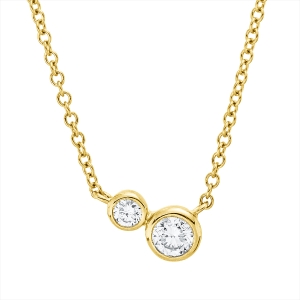 Collier 18 kt GG, mit ZÖ 38 cm + 40,6 cm