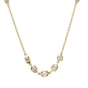 Collier 14 kt GG, mit ZÖ 42,5 cm + 40,0 cm