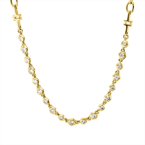 Collier 14 kt GG, mit ZÖ 42,5 cm + 40,0 cm