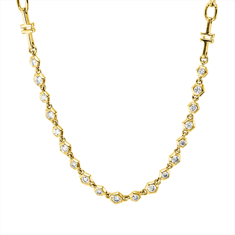 Collier 14 kt GG, mit ZÖ 42,5 cm + 40,0 cm