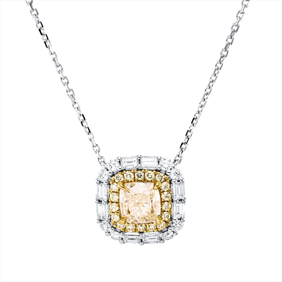 Collier 18 kt WG+GG
