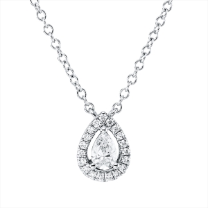 Collier 18 kt WG, mit ZÖ 40.6 cm
