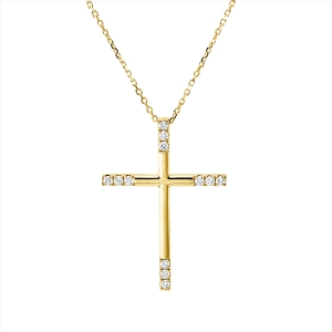 Collier 18 kt GG Kreuz