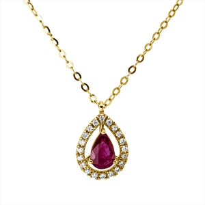 Collier 18 kt GG, mit ZÖ 40 cm + 43 cm