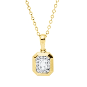 Collier 18 kt GG+WG, mit ZÖ 40 cm + 43 cm