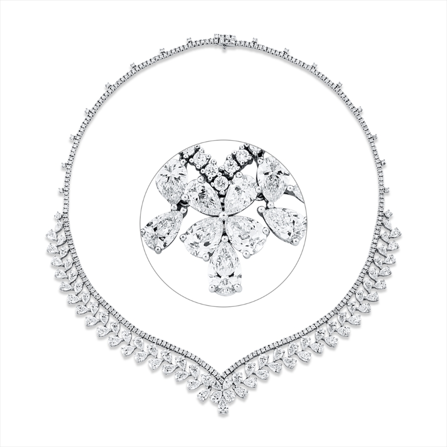Collier 18 kt WG, Choker
