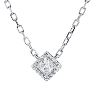 Collier 18 kt WG, mit ZÖ 40.6cm,43.2cm