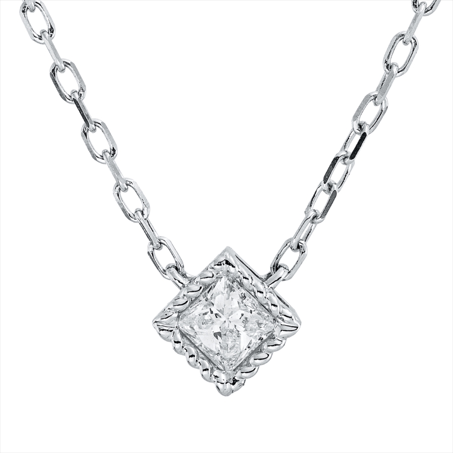 Collier 18 kt WG, mit ZÖ 40.6cm,43.2cm