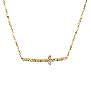 Collier 18 kt GG Kreuz