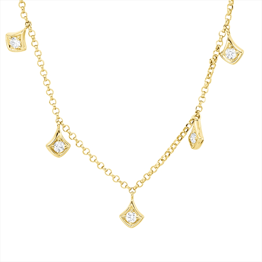 Collier 18 kt GG, mit ZÖ 40,5 cm + 38,0 cm