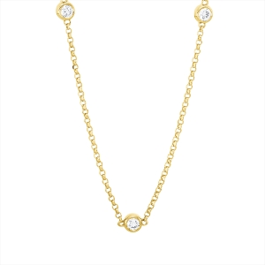 Collier 18 kt GG, mit ZÖ 40,5 cm + 38,0 cm