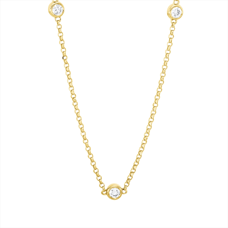 Collier 18 kt GG, mit ZÖ 40,5 cm + 38,0 cm