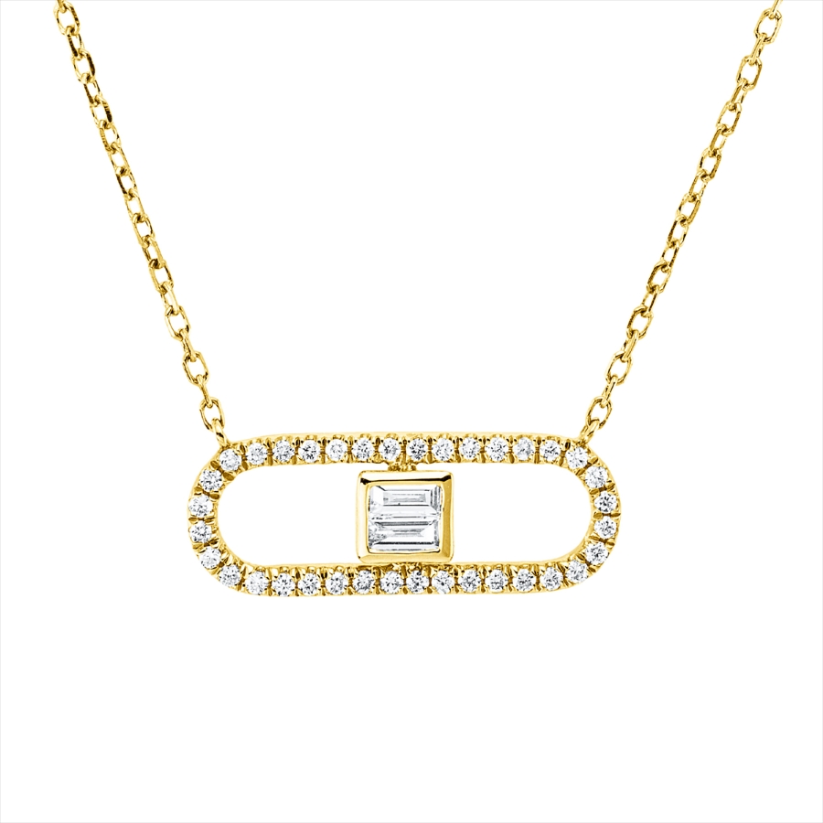 Collier 18 kt GG, mit ZÖ 40 cm
