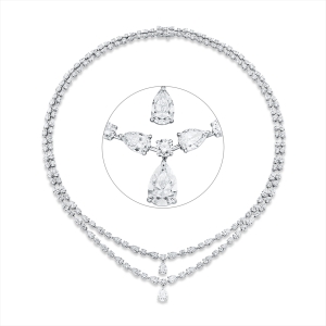 Collier 18 kt WG, GIA6342672801, GIA6462065067