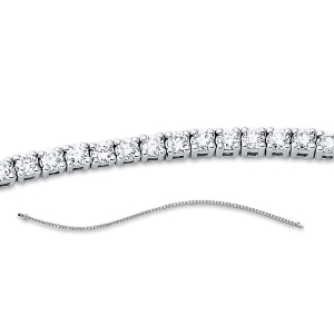 Tennisarmband 4er-Krappe 18kt Weißgold mit 2,07ct Diamanten