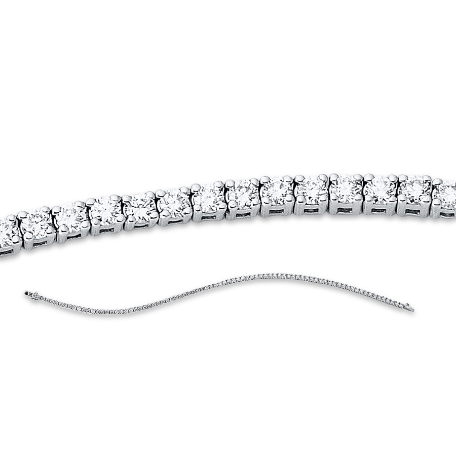 Tennisarmband 4er-Krappe 18kt Weißgold mit 2,07ct Diamanten