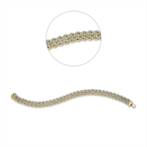 Armband 18 kt GG+WG