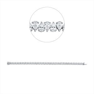 Armband 3er-Krappe 18 kt WG