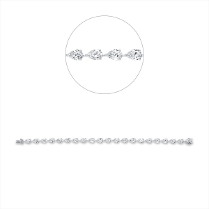 Armband 3er-Krappe 18 kt WG