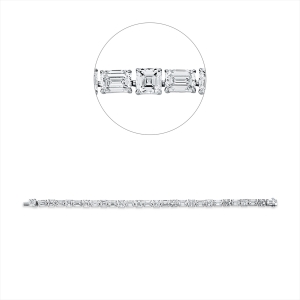 Armband 4er-Krappe 18 kt WG