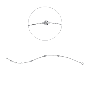 Armband Zarge 18 kt GG, mit ZÖ 14,5+15,5+17 cm