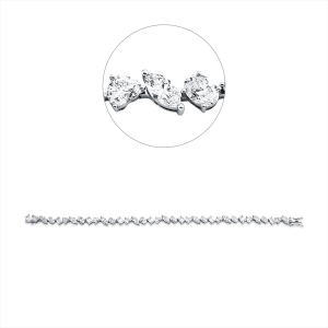 Armband 950 Pt WG+P950