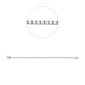 Tennisarmband 4er-Krappe 18kt Gelbgold mit 2,08ct Diamanten